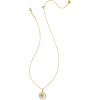 imageKendra Scott 14k GoldPlated Brass Letter AZ Disc Reversible Pendant Necklace Fashion Jewelry for WomenLetter Y