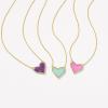 imageKendra Scott Ari Heart Adjustable Length Pendant Necklace for Women Fashion JewelryGOLD  BRIGHT AQUA DRUSY