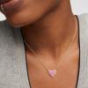imageKendra Scott Ari Heart Adjustable Length Pendant Necklace for Women Fashion JewelryGOLD  HOT PINK DRUSY