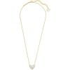 imageKendra Scott Ari Heart Adjustable Length Pendant Necklace for Women Fashion JewelryGOLD  IRIDESCENT DICHROIC GLASS