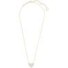 imageKendra Scott Ari Heart Adjustable Length Pendant Necklace for Women Fashion JewelryGOLD  IRIDESCENT DRUSY