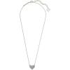 imageKendra Scott Ari Heart Adjustable Length Pendant Necklace for Women Fashion JewelryRHODIUM  PLATINUM DRUSY