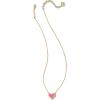 imageKendra Scott Ari Heart Adjustable Length Pendant Necklace for Women Fashion JewelryROSE PINK OPAL