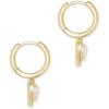imageKendra Scott Ari Heart Huggie Earrings for Women Fashion JewelryGOLD  IRIDESCENT DRUSY