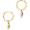 imageKendra Scott Ari Heart Huggie Earrings for Women Fashion JewelryGOLD  WATERCOLOR PEARLIZED CLEAR GLASS
