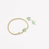 imageKendra Scott Ari Heart Stud Earrings for Women Fashion JewelryGOLD  BRIGHT AQUA DRUSY
