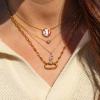 imageKendra Scott Baseball Short Pendant Necklace Fashion Jewelry for WomenGOLD
