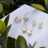 imageKendra Scott Cailin Crystal Stud Earrings in White Crystal Fashion Jewelry for WomenGOLD  WHITE CUBIC ZIRCONIA