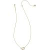 imageKendra Scott Cheer Short Pendant Necklace Fashion Jewelry for WomenGOLD  WHITE MOTHER OF PEARL
