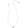 imageKendra Scott Cheer Short Pendant Necklace Fashion Jewelry for WomenRHODIUM  WHITE MOTHER OF PEARL