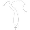 imageKendra Scott Cross Crystal Pendant Necklace Fashion Jewelry for WomenRHODIUM  WHITE CRYSTAL