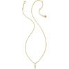 imageKendra Scott Crystal Letter Short Pendant Necklace Fashion Jewelry for WomenLetter I GOLDPLATED