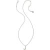imageKendra Scott Crystal Letter Short Pendant Necklace Fashion Jewelry for WomenLetter J RHODIUMPLATED