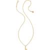 imageKendra Scott Crystal Letter Short Pendant Necklace Fashion Jewelry for WomenLetter L GOLDPLATED