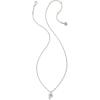 imageKendra Scott Crystal Letter Short Pendant Necklace Fashion Jewelry for WomenLetter P RHODIUMPLATED