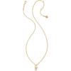 imageKendra Scott Crystal Letter Short Pendant Necklace Fashion Jewelry for WomenLetter V GOLDPLATED