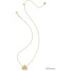 imageKendra Scott Disney Elisa Princess Short Pendant Necklace Fashion Jewelry for WomenGOLD  ORANGE CITRINE