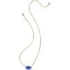 imageKendra Scott Elisa Enamel Frame Paperclip Necklace Fashion Jewelry for WomenCOBALT ILLUSION