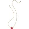 imageKendra Scott Elisa Enamel Frame Paperclip Necklace Fashion Jewelry for WomenRED ILLUSION