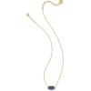 imageKendra Scott Elisa Pendant Necklace for Women Fashion Jewelry 14k GoldPlatedGOLD  BLUE DRUSY