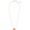 imageKendra Scott Elisa Pendant Necklace for Women Fashion Jewelry 14k GoldPlatedGOLD  BRIGHT CORAL