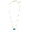 imageKendra Scott Elisa Pendant Necklace for Women Fashion Jewelry 14k GoldPlatedGOLD  BRONZE VEINED TURQUOISE