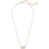 imageKendra Scott Elisa Pendant Necklace for Women Fashion Jewelry 14k GoldPlatedGOLD  IRIDESCENT DRUSY
