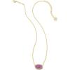 imageKendra Scott Elisa Pendant Necklace for Women Fashion Jewelry 14k GoldPlatedGOLD  MULBERRY DRUSY