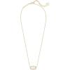 imageKendra Scott Elisa Pendant Necklace for Women Fashion Jewelry 14k GoldPlatedGOLD  WHITE MOTHER OF PEARL