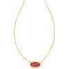 imageKendra Scott Elisa Pendant Necklace for Women Fashion Jewelry 14k GoldPlatedGold Berry Kyocera Opal