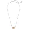 imageKendra Scott Elisa Pendant Necklace for Women Fashion Jewelry 14k GoldPlatedRHODIUM  ORANGE CITRINE