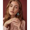 imageKendra Scott Elle Drop Earrings for WomenRHODIUM  BLACK OPAQUE GLASS