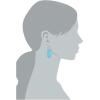 imageKendra Scott Elle Drop Earrings for WomenRhodiumTurquoise
