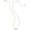 imageKendra Scott Grayson Stone Pendant Necklace  Brass Construction  14K Gold Plating  Lobster ClaspGOLD  IVORY MOTHER OF PEARL