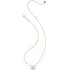 imageKendra Scott Haley Bow Short Pendant Necklace Fashion Jewelry for WomenGOLD  IVORY MOTHER OF PEARL