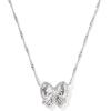 imageKendra Scott Haley Bow Short Pendant Necklace Fashion Jewelry for WomenRHODIUM  IVORY MOTHER OF PEARL