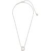 imageKendra Scott Letters AZ Pendant Necklace for Women Fashion Jewelry RhodiumPlated BrassLetter D