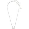 imageKendra Scott Letters AZ Pendant Necklace for Women Fashion Jewelry RhodiumPlated BrassLetter M