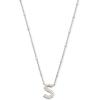 imageKendra Scott Letters AZ Pendant Necklace for Women Fashion Jewelry RhodiumPlated BrassLetter S