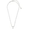 imageKendra Scott Letters AZ Pendant Necklace for Women Fashion Jewelry RhodiumPlated BrassLetter T