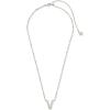imageKendra Scott Letters AZ Pendant Necklace for Women Fashion Jewelry RhodiumPlated BrassLetter V