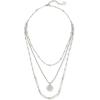 imageKendra Scott Medallion Triple Strand Necklace Fashion Jewelry for WomenRHODIUM