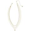 imageKendra Scott Mini Elisa Triple Strand Necklace Fashion Jewelry for WomenIRIDESCENT DRUSY