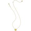 imageKendra Scott Softball Pendant Necklace  Chartreuse Magnesite for WomenGOLDPLATED