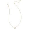 imageKendra Scott Volleyball Pendant Necklace Fashion Jewelry for WomenGOLD  WHITE MOTHER OF PEARL