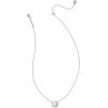 imageKendra Scott Volleyball Pendant Necklace Fashion Jewelry for WomenRHODIUM  WHITE MOTHER OF PEARL