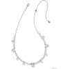 imageKendra Scott x Disney Mickey Mouse and Minnie Mouse Tennis Necklace Fashion Jewelry for WomenRHODIUM  WHITE CRYSTAL