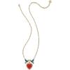imageKendra Scott x Disney Snow White Heart Statement Necklace 14K GoldPlated Fashion Jewelry for Women