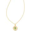 imageKendra Scott 14k GoldPlated Brass Letter AZ Disc Reversible Pendant Necklace Fashion Jewelry for WomenLetter D