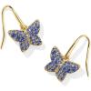 imageKendra Scott 14k GoldPlated Lillia Crystal Drop Earrings in Blue Crystal Fashion Jewelry for Women
